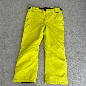 Boys Karbon Neon Green Snow Pants